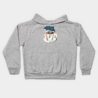 Coffee Breaking Ball Manta Ray withT! Kids Hoodie